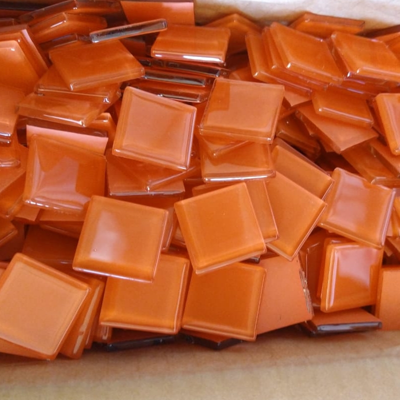 Acuarela teselas naranja (medida 2x2) paquete 30 unidades 