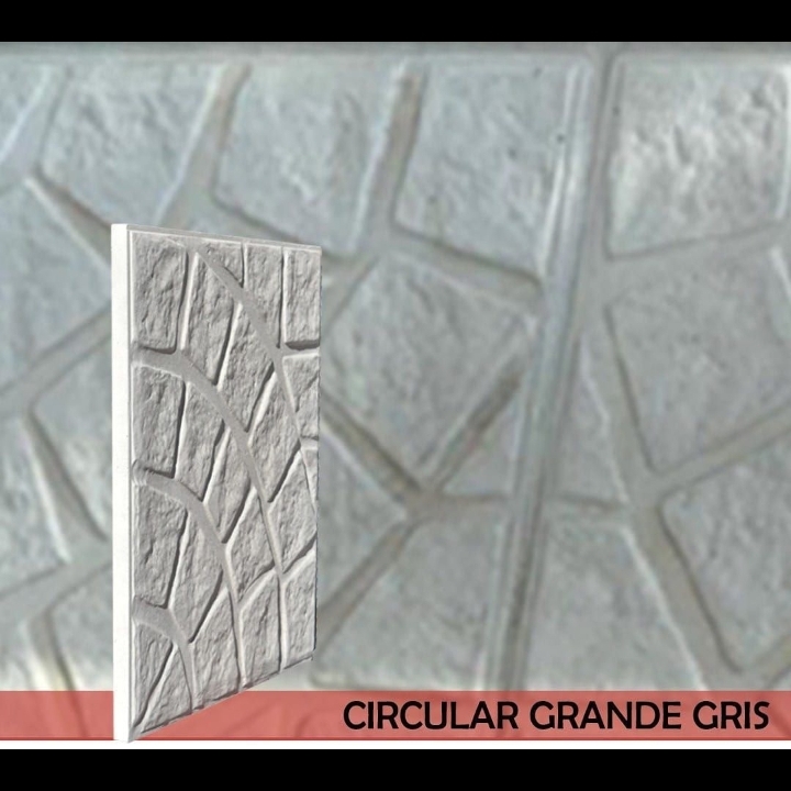 Ceramice 40x40 Adoquín Circular Grande color gris xcja 0.64m2 