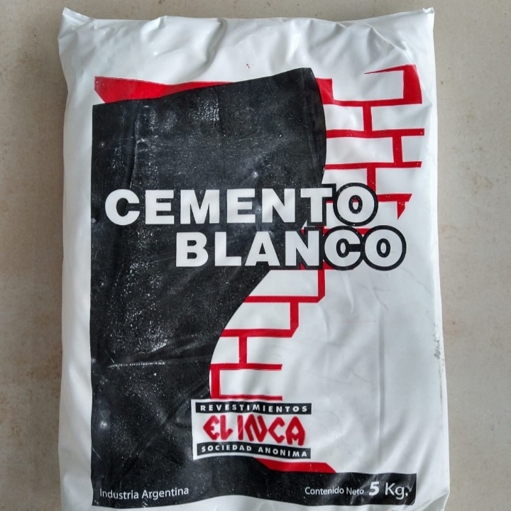 Cemento Color Blanco Marca Inca por 5kg 