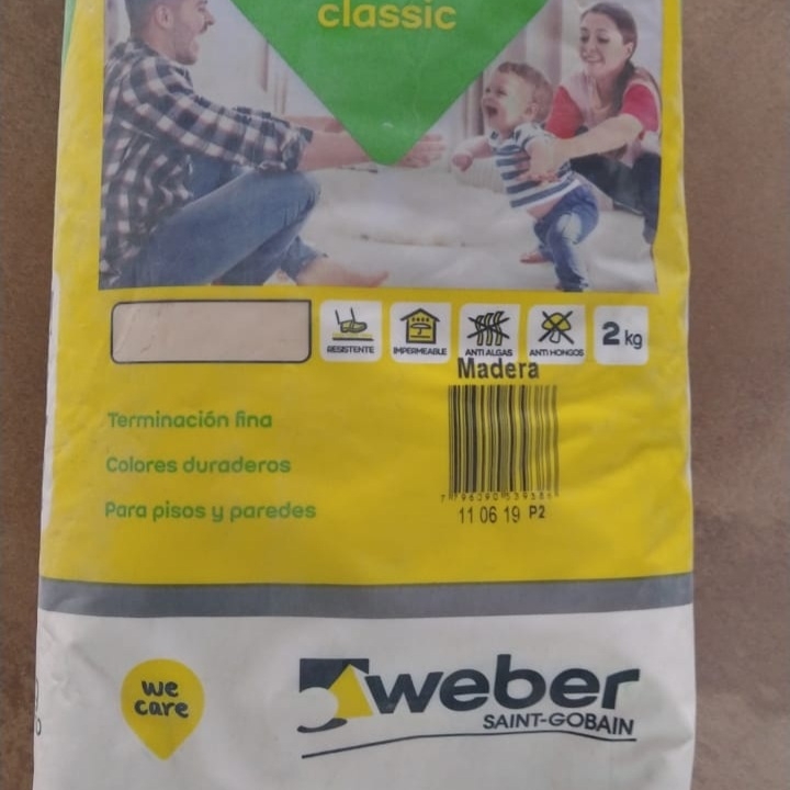 Weber pastina de 2kg color madera
