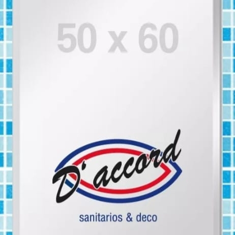 Daccord Espejo bordes Biselado 50x60 de colgar 